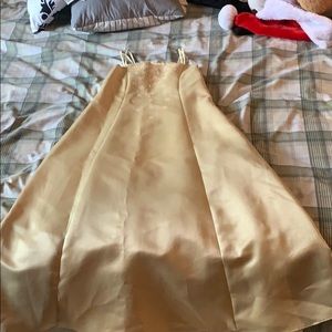 Lace up Gold dress